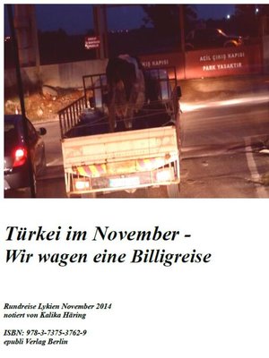 cover image of Türkei im November--Wir wagen eine Billigreise